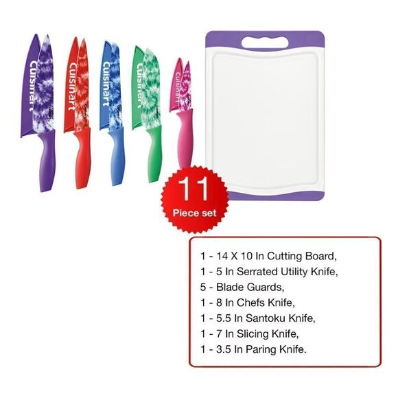 Cuisinart 11-Piece Marble Knives and Cutting Board Set - Picture 1 of 4